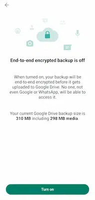 Select End-to-End Encrypted Backup